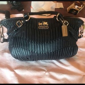 Vintage dark blue Coach bag